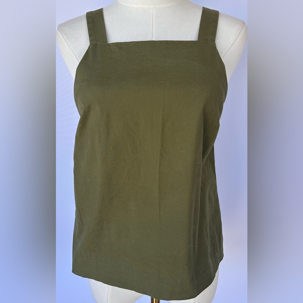 Kate Spade Saturday Women’s Tank Style Top Army Green‎ Stretch Size XS